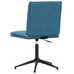 vidaXL Chaise à manger Bleu Velours