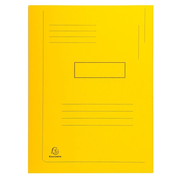 Chemise Imprimée À 2 Rabats Forever® 290g/m2 - 24x32cm - Jaune - X 50 - Exacompta