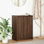 vidaXL Buffet chêne marron 57x34x76 cm bois d'ingénierie