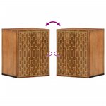 vidaXL Armoire de salle de bain murale 38x33x48cm bois massif manguier