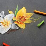 Bloc Pastelmat n°6 30x40 12F Anthracite 360g CLAIREFONTAINE