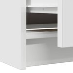 vidaXL Meuble TV blanc 40x35x54 cm bois d'ingénierie