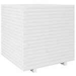 vidaXL Jardinière blanc 70x70x72 5 cm bois de pin massif