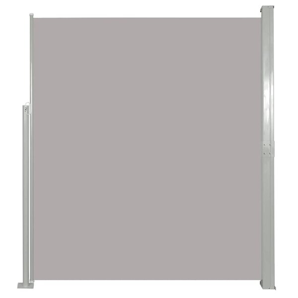 vidaXL Auvent latéral rétractable de patio 140x500 cm Gris