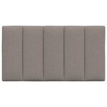 vidaXL Coussin de tête de lit Hanko taupe 80 cm tissu