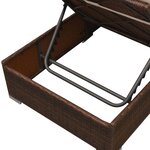 vidaXL Salon de jardin 3 Pièces avec coussins Résine tressée Marron