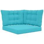 vidaXL Coussin de canapé d'extérieur Polyester Turquoise
