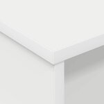 vidaXL Table de chevet 2 Pièces Blanc 40 x 31 x 15 cm Bois d'ingénierie