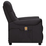 vidaXL Fauteuil de massage Noir Similicuir