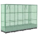 vidaXL Jardinière surélevée avec housse aspect rotin 160x40x123 cm