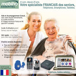 Le basic sympa 4G rose, téléphone portable senior SOS avec GPS. Débloqué