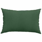 vidaXL Coussins de canapé 2 Pièces Vert foncé 60 x 40 cm