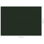 vidaXL Tapis de tente 250x350 cm Vert foncé