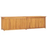 vidaXL Boîte de jardin 200x50x55 cm Bois massif de teck