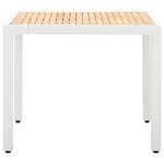 vidaXL Salon de jardin 5 Pièces résine tressée blanc