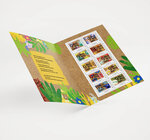 Collector 10 timbres - Naissance - 9 mois plus tard - Lettre Verte