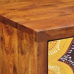 vidaXL Guéridon téléphone Marron 40 x 35 x 75 cm Bois d'acacia massif