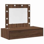 vidaXL Table de Toilette Marron 83 x 40 x 70 cm Bois d'ingénierie