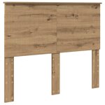 vidaXL Cadre de lit Chêne artisanal 135 x 190 cm Bois d'ingénierie
