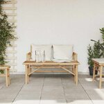 vidaXL Table basse Marron 110 x 50 x 43 cm Bambou