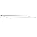 vidaXL Store rétractable manuel avec LEDs Rouge et Blanc 4 5 × 3 m