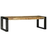 vidaXL Table basse 2 Pièces Marron bois de manguier massif