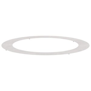 vidaXL Anneau d'arbre plat Argent Ø90 / 120 cm Acier inoxydable