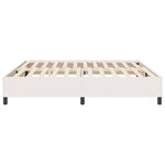 vidaXL Lit à ressorts Crème 200 x 200 cm Tissu en velours côtelé