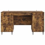 vidaXL Bureau Chêne fumé 142 5 x 50 x 75 cm Bois d'ingénierie