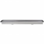 vidaXL Lame d'eau rectangulaire pour piscine Acier inoxydable 90 cm
