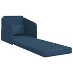 vidaXL Canapé-lit 2-en-1 Bleu 65x80x83 cm Tissu