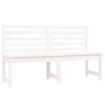 vidaXL Banc de jardin blanc 157 5 cm bois massif de pin