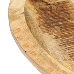 vidaXL Table à manger Rond 120x76 cm Bois de manguier massif