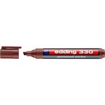 Marqueur Permanent 330 Marron Pointe Biseautée 1-5 mm EDDING