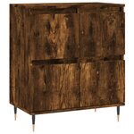 vidaXL Buffets 2 Pièces chêne fumé bois d'ingénierie