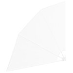 vidaXL Écran de confidentialité pour balcon Blanc 160 x 160 cm tissu