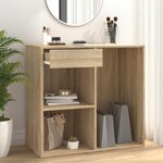 vidaXL Armoire cosmétique Chêne sonoma 80x40x75 cm Bois d'ingénierie