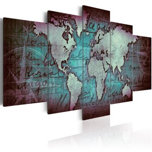 Tableau - sapphire map l x h en cm 200x100