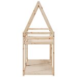 vidaXL Lit superposé avec toit 90x200 cm bois de pin massif