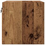 vidaXL Meuble TV Bois ancien 30 5 x 30 x 30 cm Bois d'ingénierie