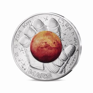 L'Odyssée Spatiale avec Thomas Pesquet  Monnaie de 10€ Argent - Mars