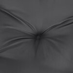 vidaXL Coussins de chaise à dossier bas lot de 2 anthracite mélangé