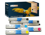 Qualitoner x5 toners 46508712 (noir x2 + cyan + magenta + jaune) compatible pour oki