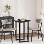 vidaXL Plateau de table Noir 60 x 60 x 1.5 cm Bois d'ingénierie