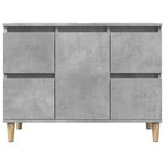 vidaXL Meuble d'évier gris béton 80x33x60 cm bois d'ingénierie