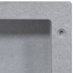 vidaXL Niche de douche Gris mat 41x36x10 cm
