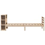 vidaXL Lit bibliothèque sans matelas 75x190 cm bois de pin massif