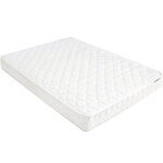 Matelas 140x200 cm H3 fermeté moyenne - matelas à ressorts Bonnell avec housse en tissu blanc