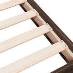 vidaXL Cadre de lit chêne marron 180x200 cm bois d'ingénierie