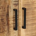 vidaXL Cabinet de chevet Marron et noir 50 x 30 x 45 cm